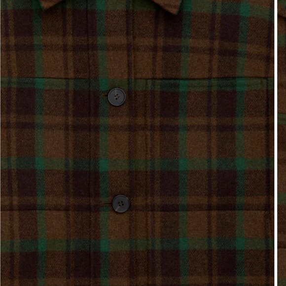 ARKET Plaid Button-Up Jacket - 38/6 - Picture 2 of 9